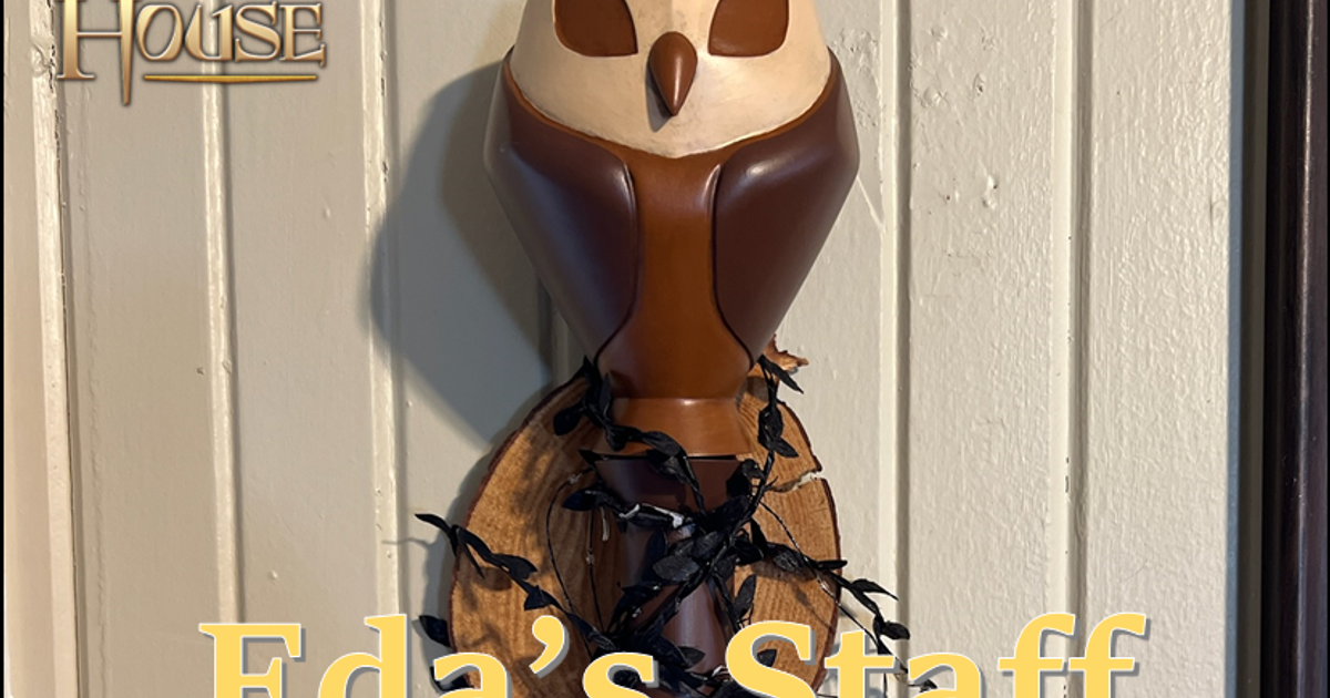 The Owl House staff Owlbert Palisman Eda Clawthorne cosplay prop