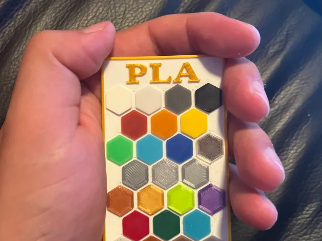 Filament Sample Card - 25 samples per card