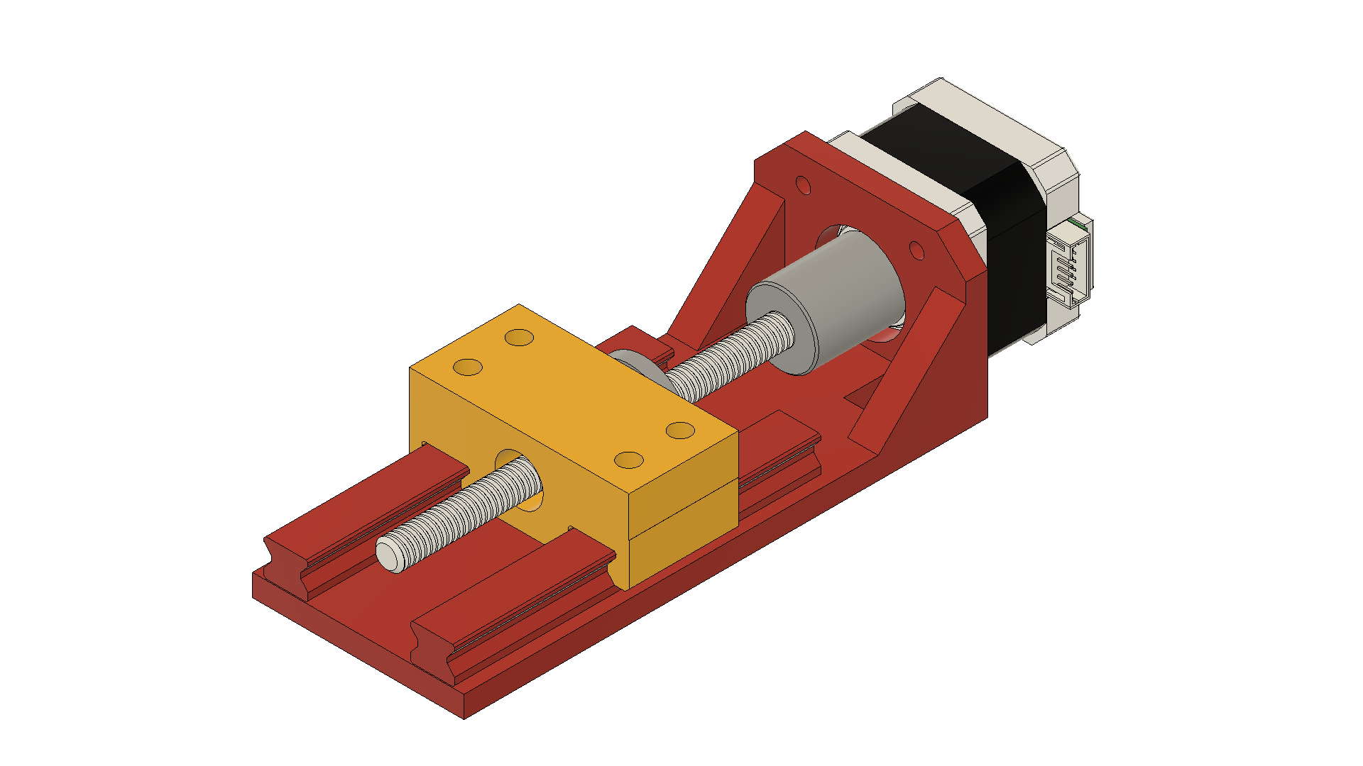 Cheap and easy to print linear axis for simple machines