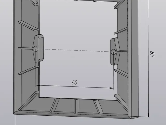 Simple adapter for a square switch (Простой адаптер под квадратный выключатель)
