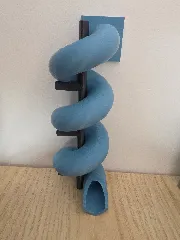 Spiral playground slide