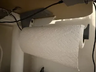 Paper towel hanger