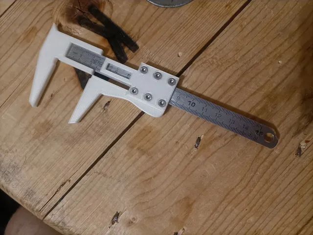 Caliper from a ruler