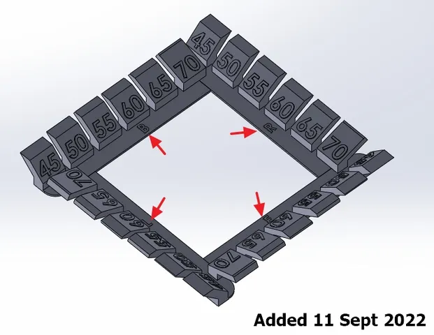 #0034 Overhang Test [4 sided] - 3 variants to choose from