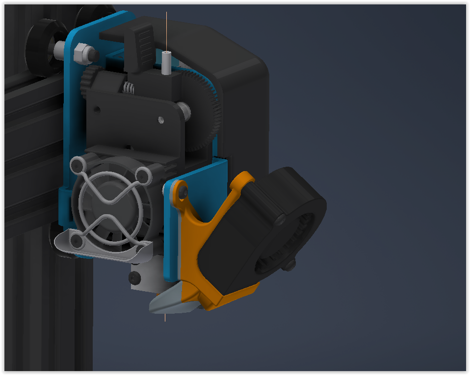 Artillery Sidewinder X1/X2 Part Cooling Fan Duct by nushipwright