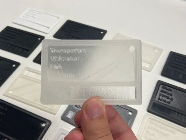 Filament Sample Card 85x55mm (Business Card Size)