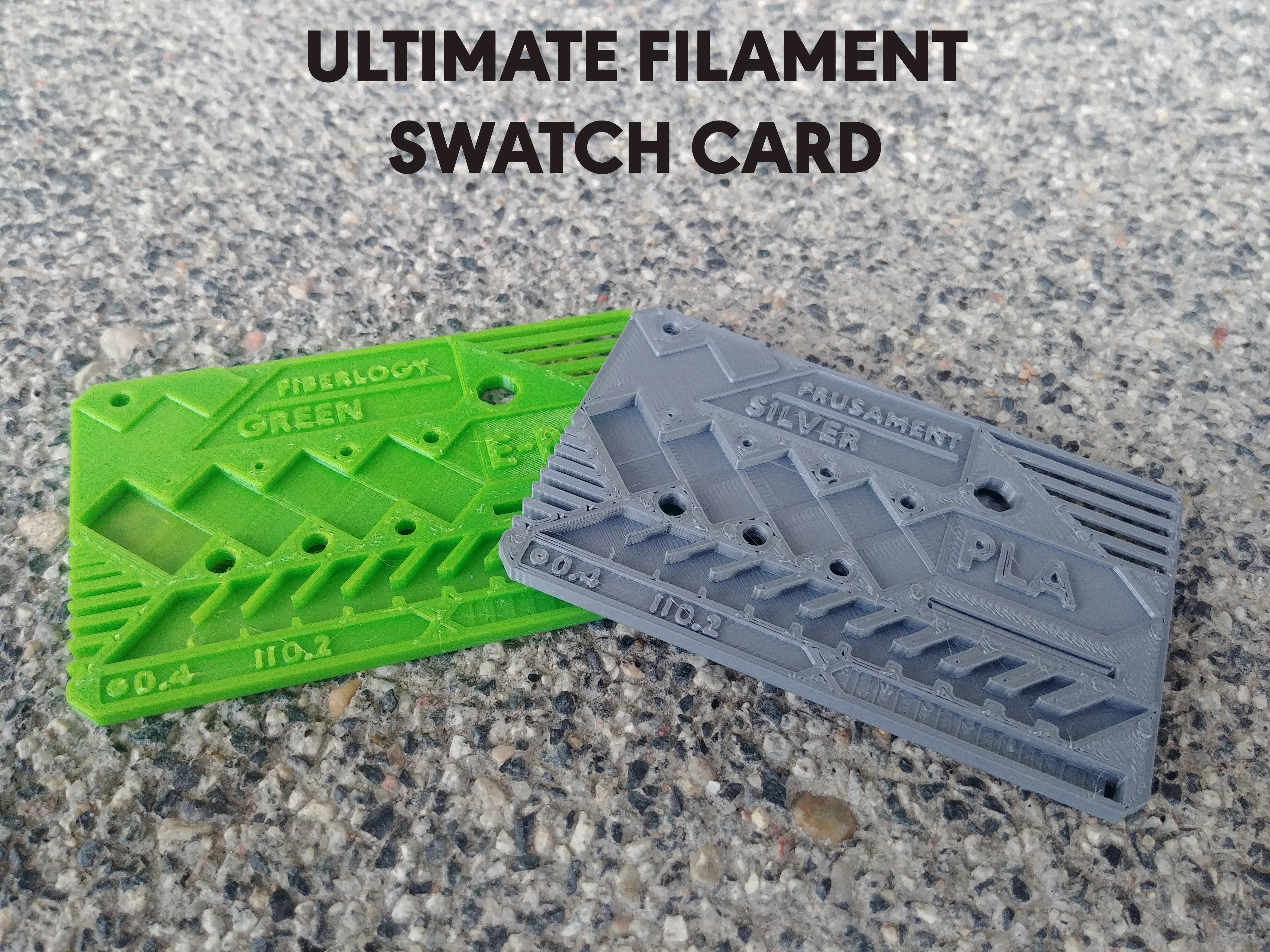 Customizable Filament Card Swatch