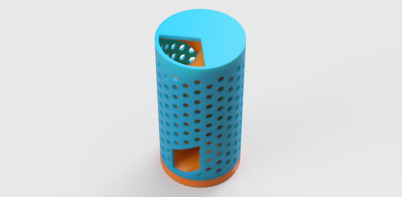 Miniatura 2 do modelo 3D Contemporary Dice Tower & Compact Storage Solution