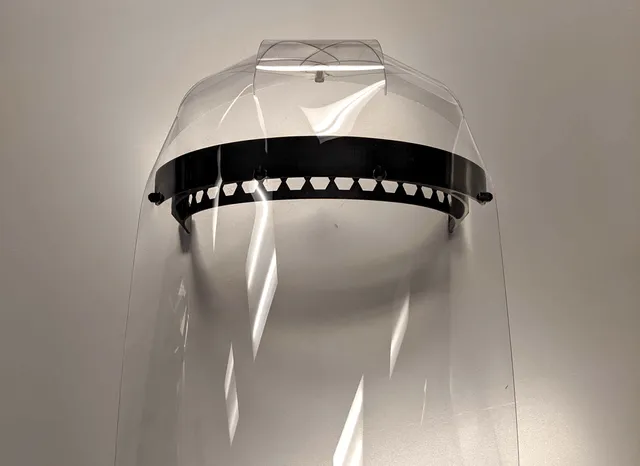 Wrap-over Faceshield for PRUSA RC2