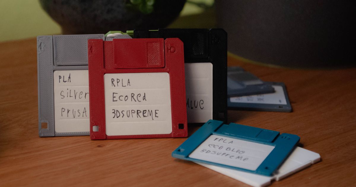 Floppy Disk Swatch by Lasse_05 Download free STL model