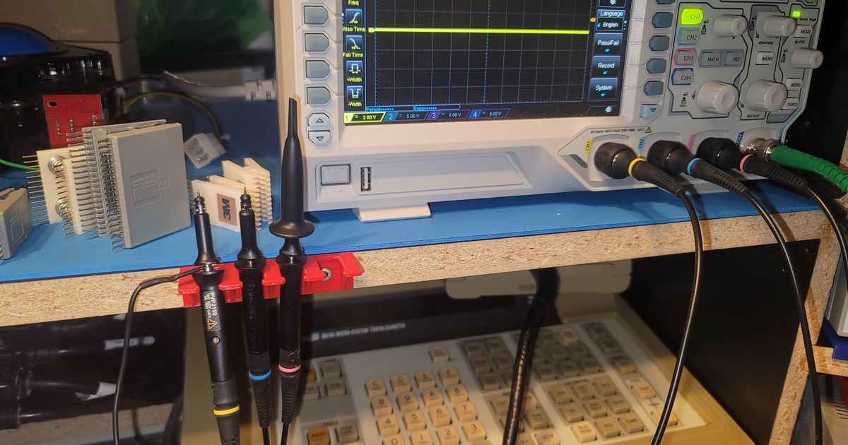 Oscilloscope Probe Holder by Brien Download free STL model