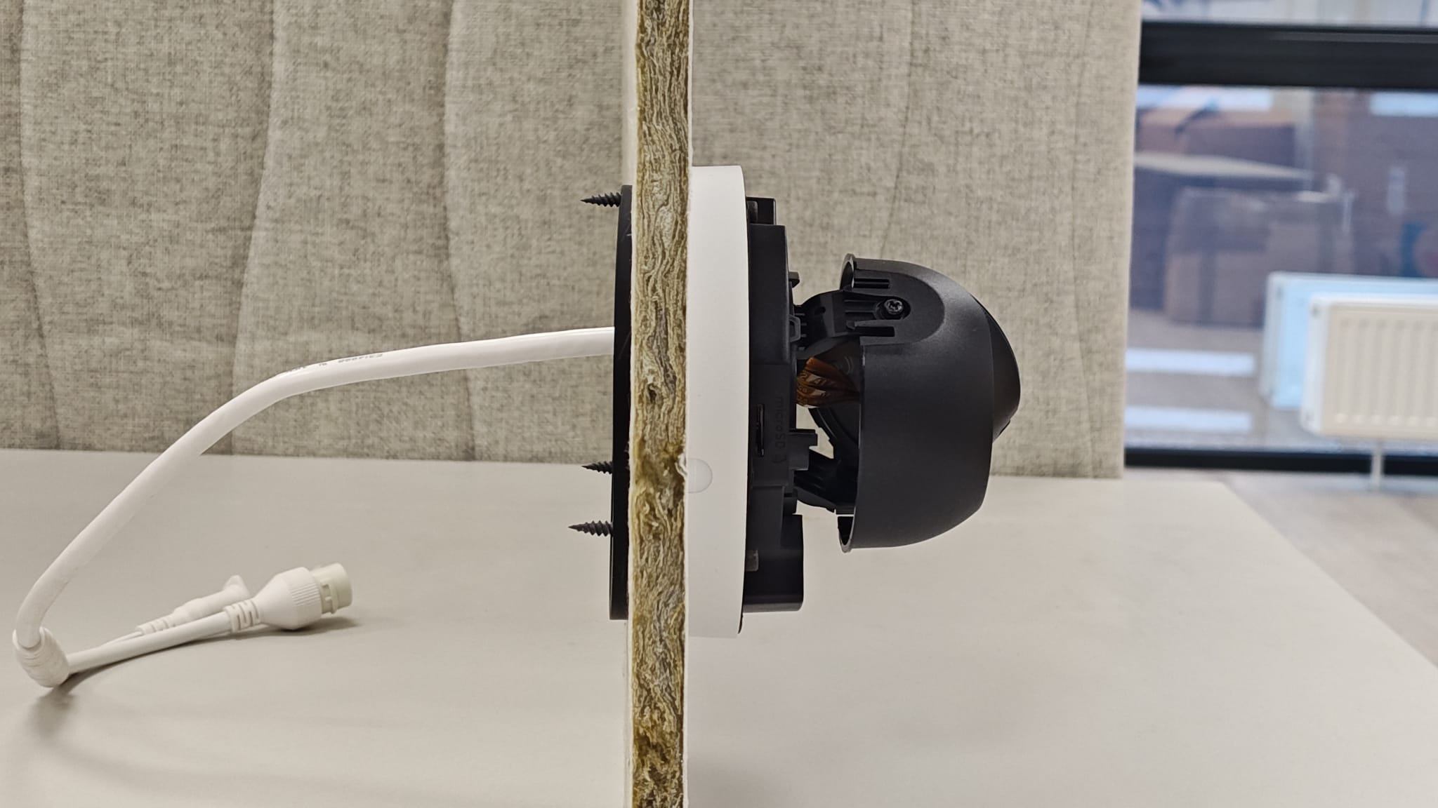 Hikvision dome camera false ceiling mount