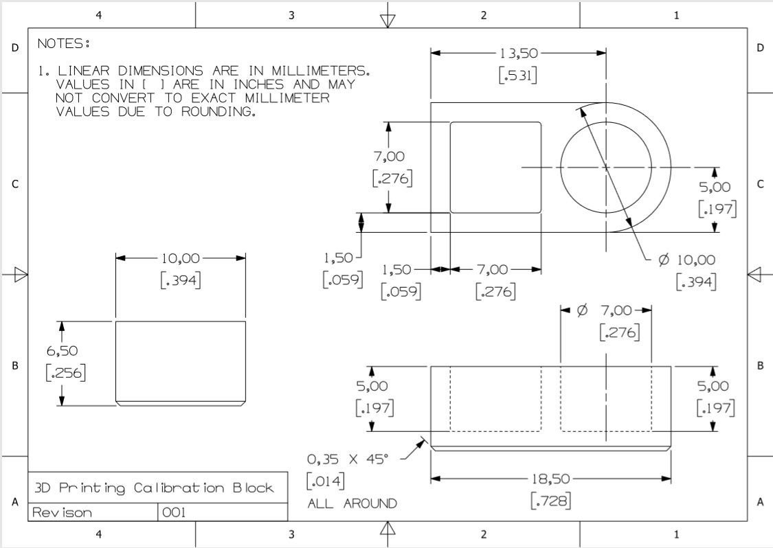 Dimensional Calibration Block by Tekcor17 Download free STL model