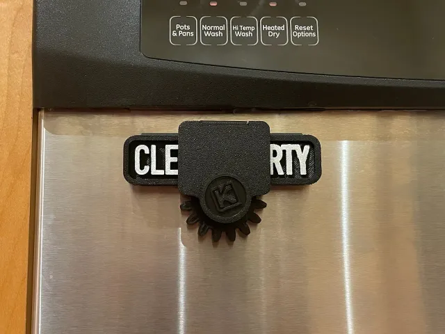 Clerty - Mechanical Dishwasher Sign