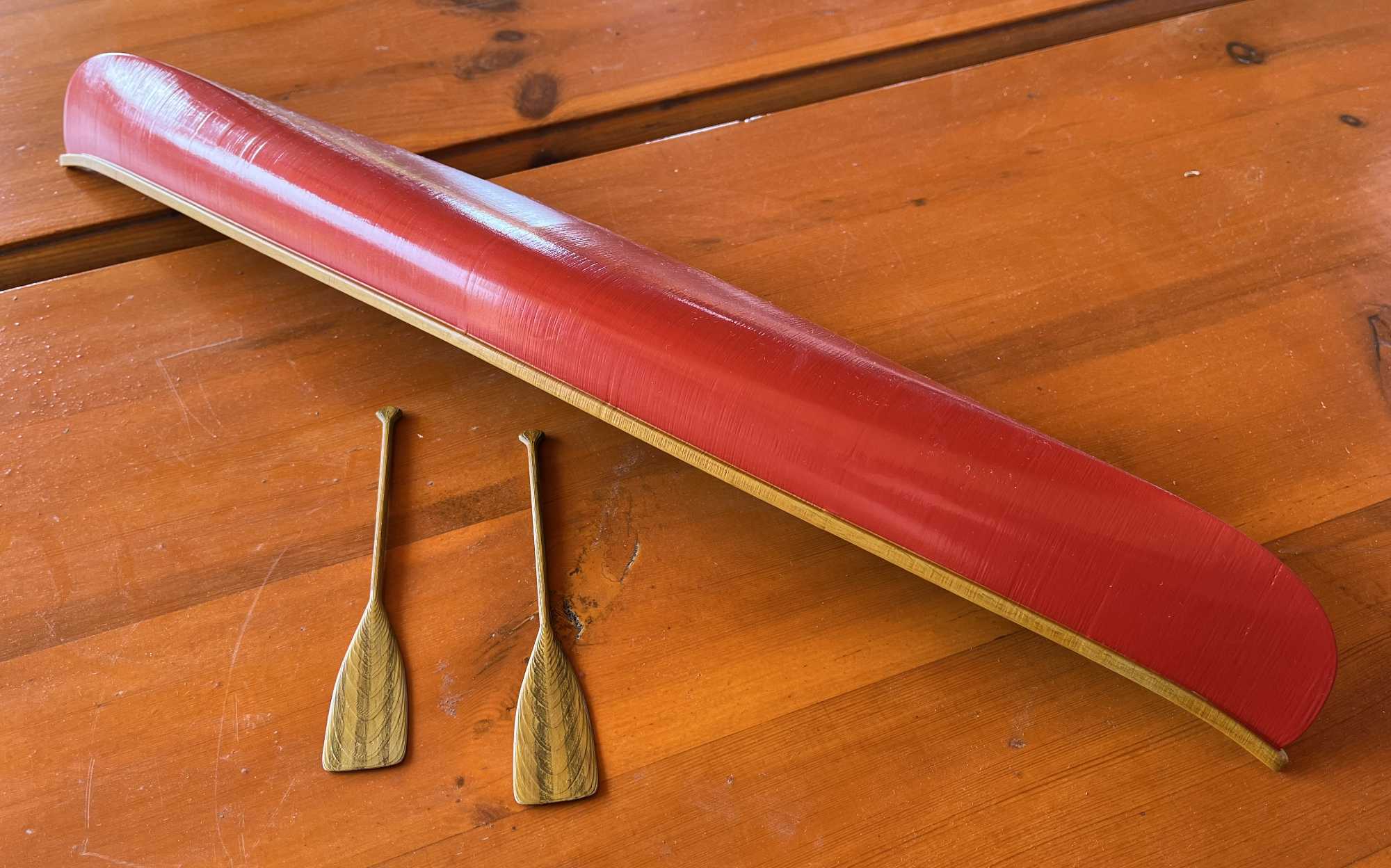 Canoe 1/10 scale with paddles by romcoromcoromco Download free STL