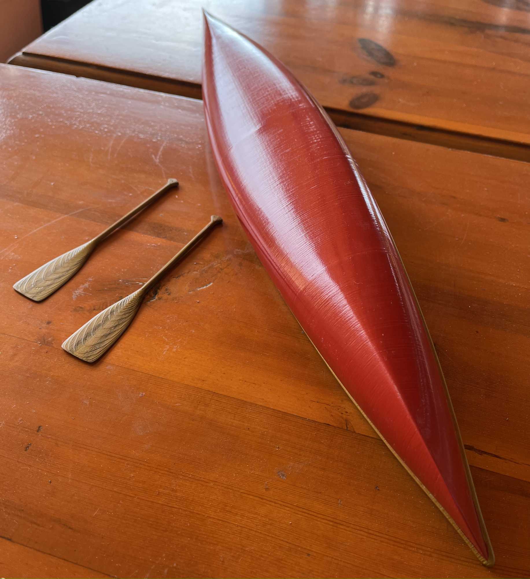 Canoe 1 10 Scale With Paddles By Romcoromcoromco Download Free STL 
