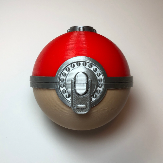 Poké Ball (Hisui) Hinged with Lock from Pokemon Legends Arceus Pokeball [3D Pen Required for Adhesion & Assembly]
