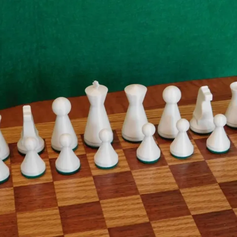 3D Printable Jogo de Xadrez Goianese / Art Deco Chess Set by