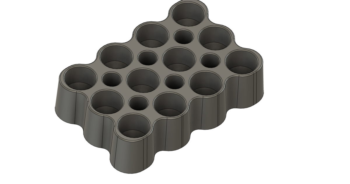 Stackable Falcon centrifuge tube holder 50ml+15ml by Xisha Download