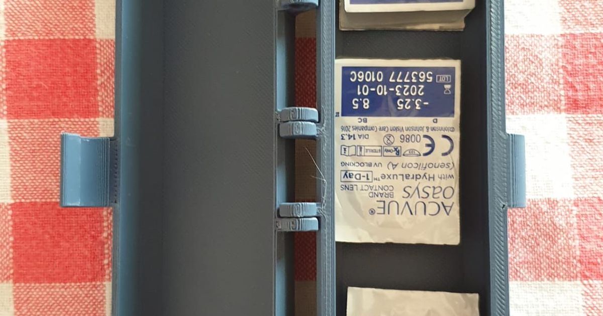 Contact lenses travel case by Jan Download free STL model