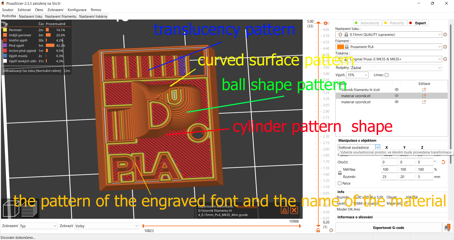 Miniatura 4 do modelo 3D Filament material sampler