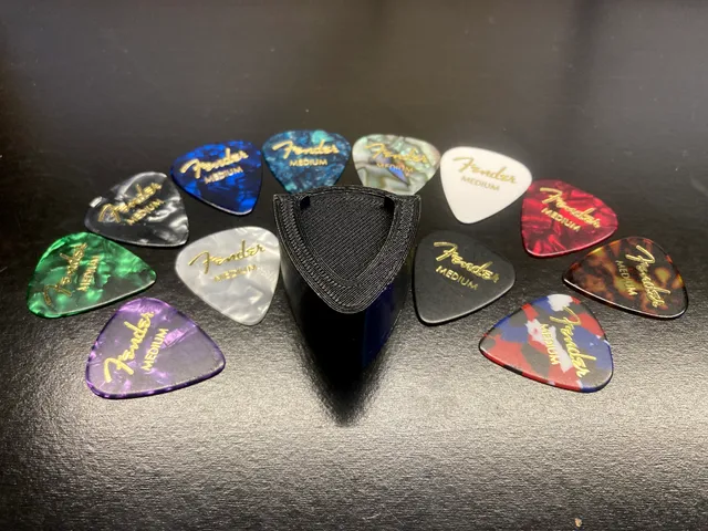 Guitar Pick Holder with Pen Spring