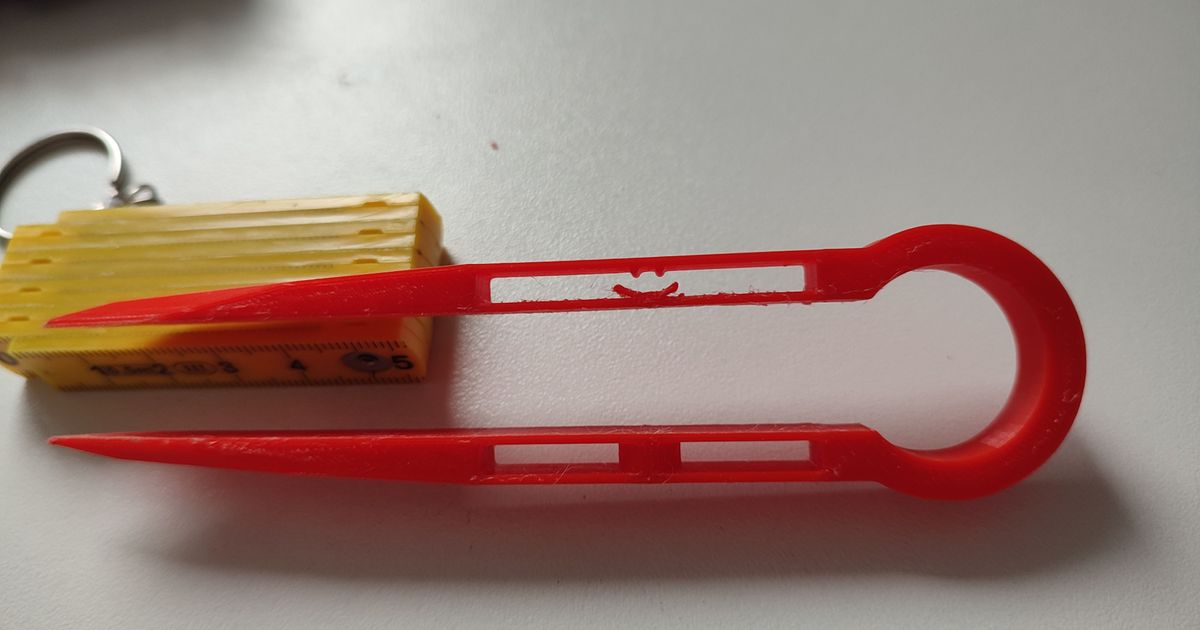Simple Customizable Tweezers (fast print!) by sabin Download free STL