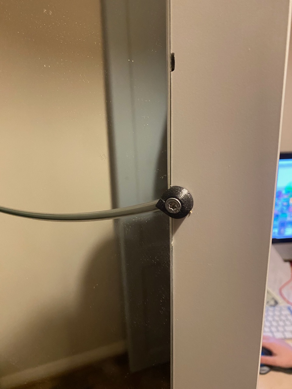 Mirror fixing brackets