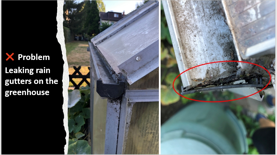 Leaking rain gutters on the greenhouse by DIY.Mushroom.Tek | Download ...
