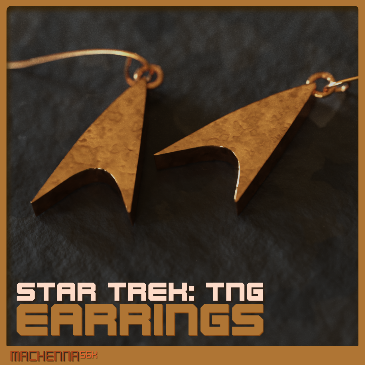 Star Trek TNG badge pendant/earrings