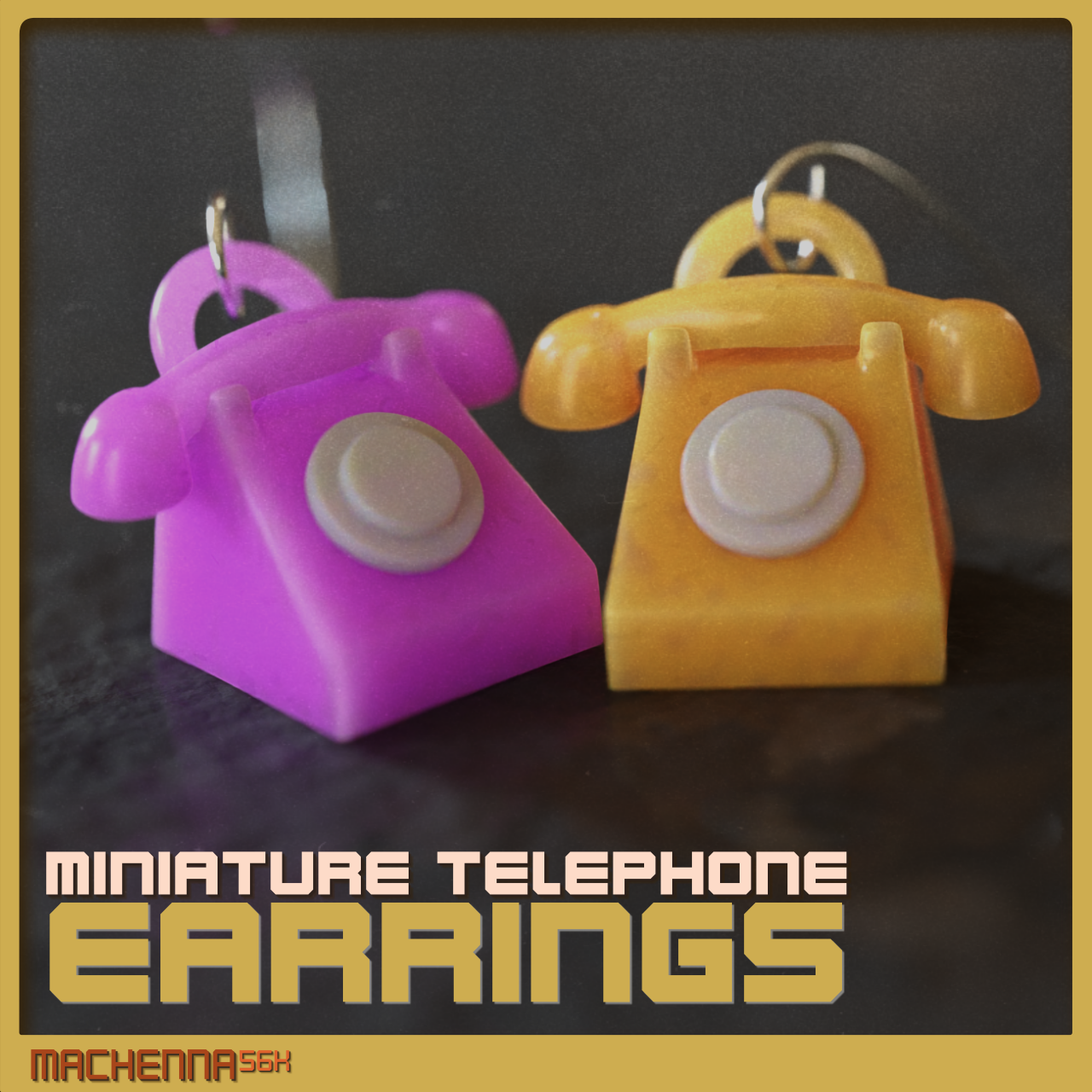 Rotary Phone Earrings