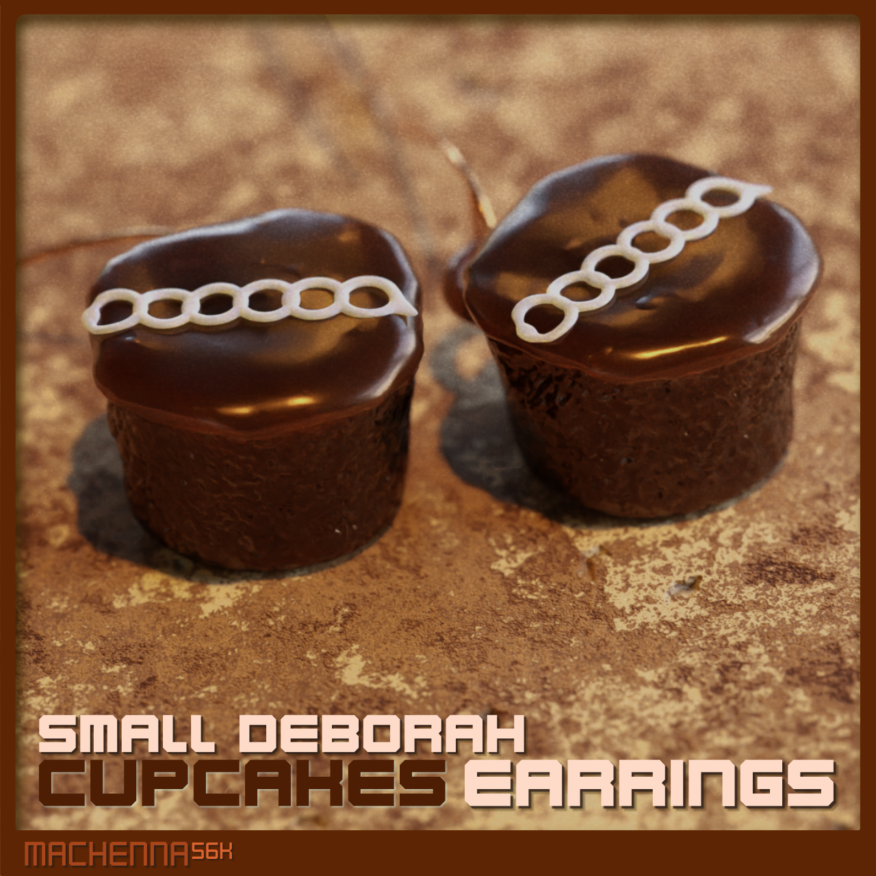 "Small Deborah" Cupcakes Earrings
