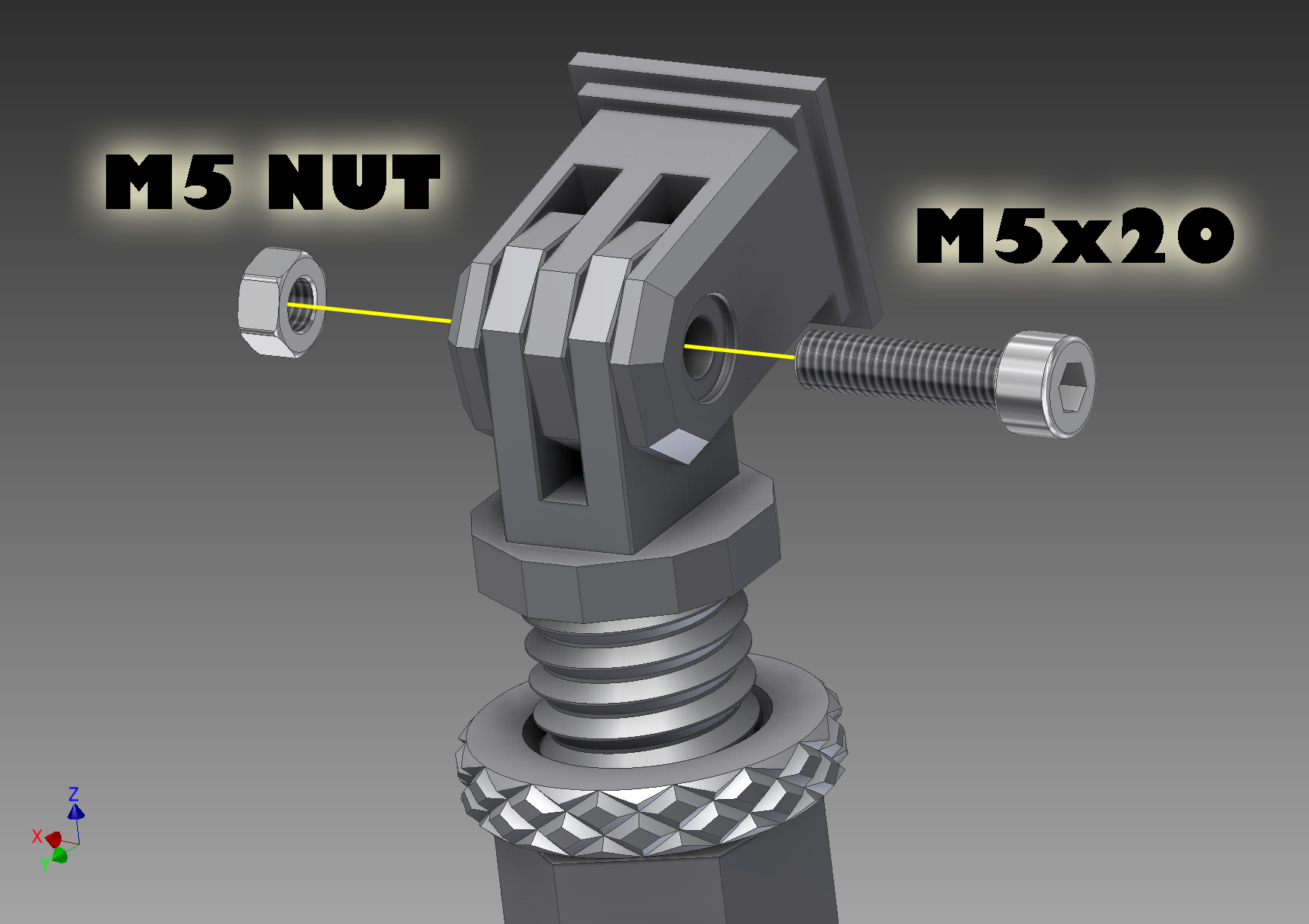 MULTI-USE ADJUSTABLE TRIPOD by biketiger | Download free STL model ...