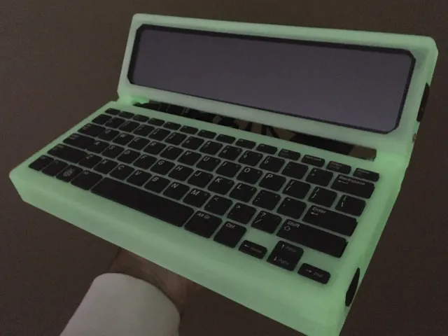 Another pi400 Cyberdeck - NERV inspired