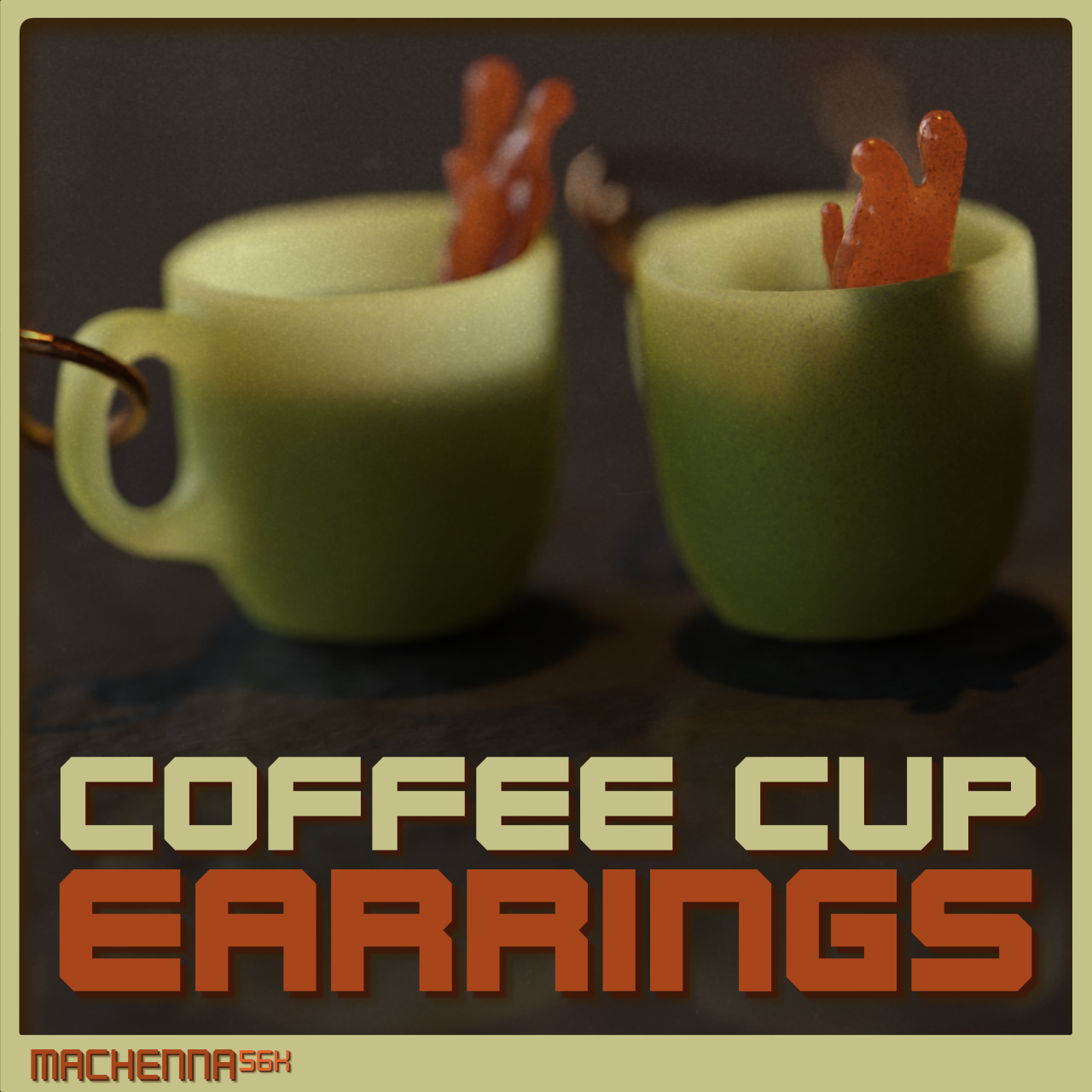 Coffee Cup Earrings