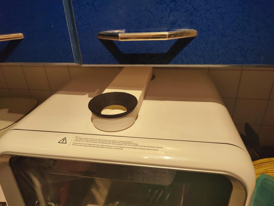 Longer Offset funnel for Klarstein Amazonia Mini dishwasher / Koenic