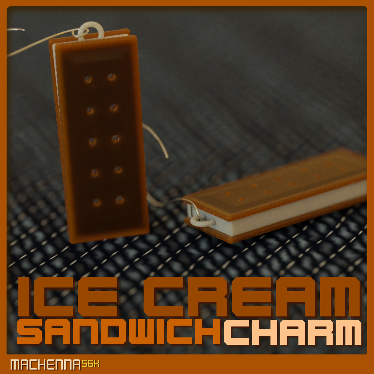 Ice Cream Sandwich Charm