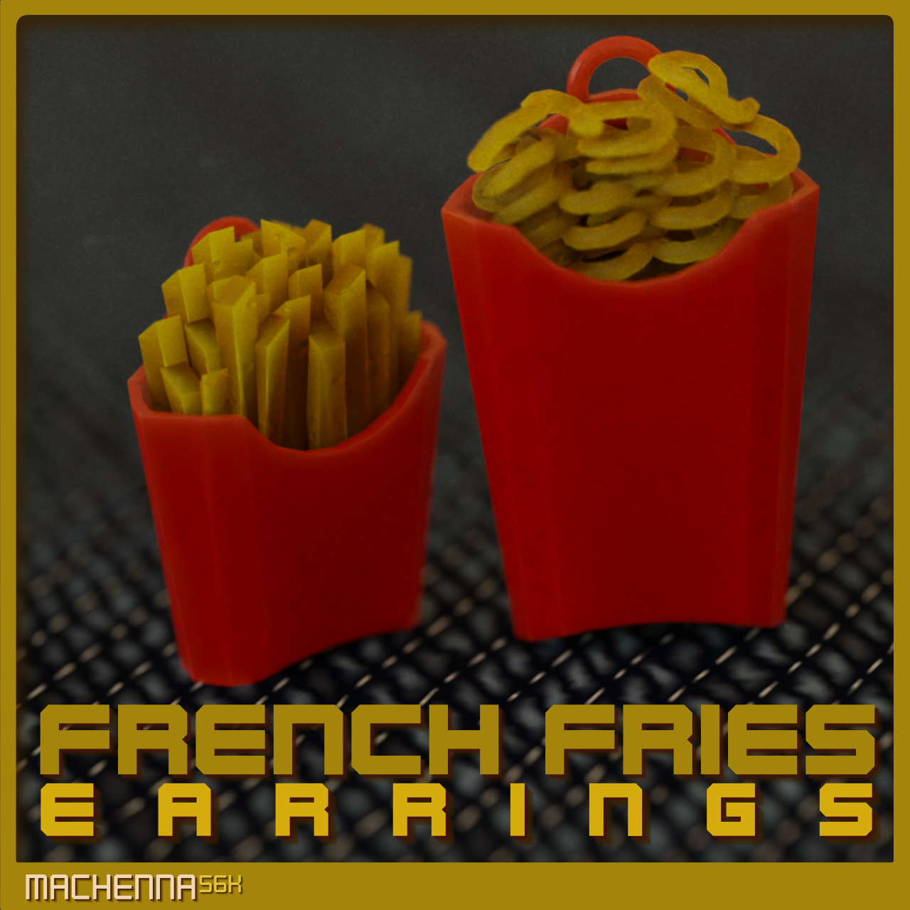 French Fries Earrings