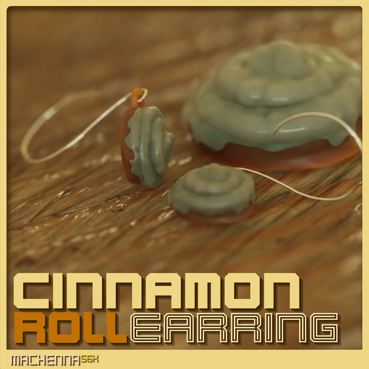 Cinnamon Roll Earrings