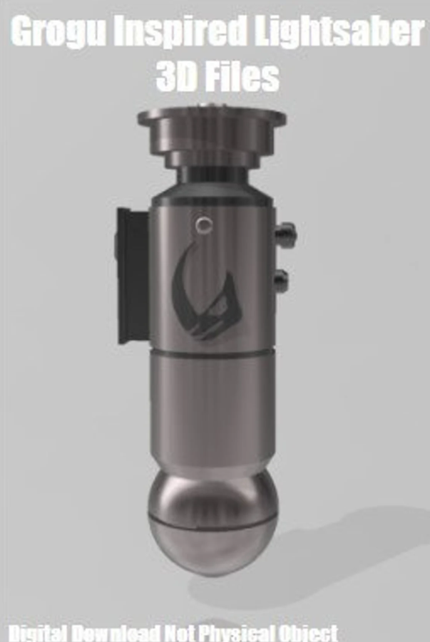 Grogu Inspired Lightsaber 3D files(3mf)