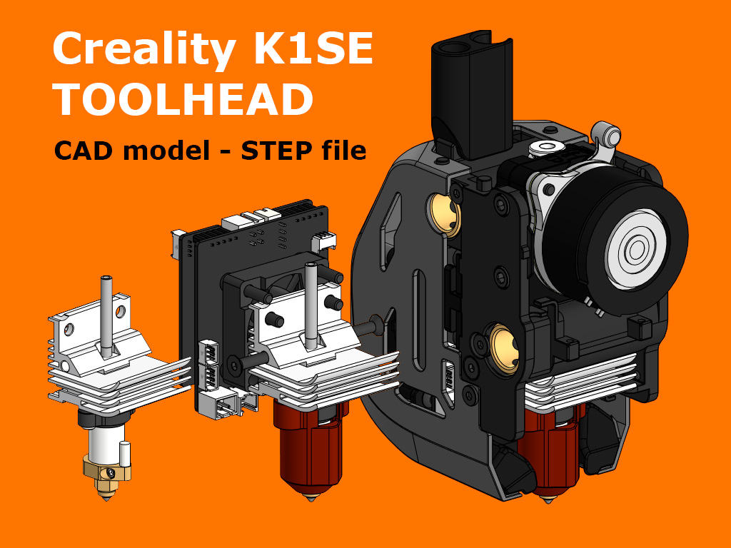 Creality K1 SE toolhead (CAD model)