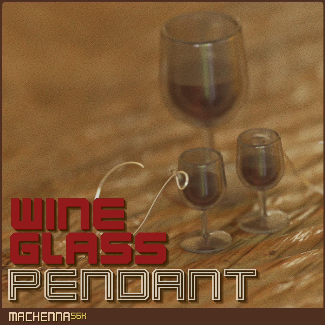 Wine Glass Pendant