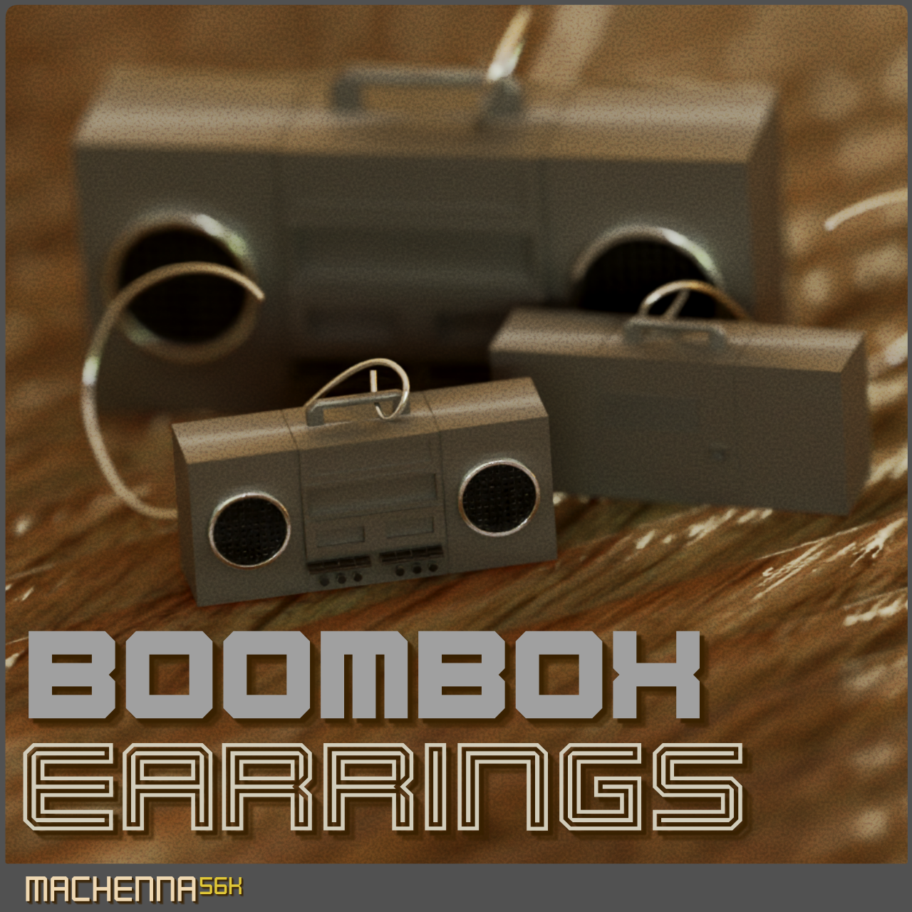 Boombox Earrings