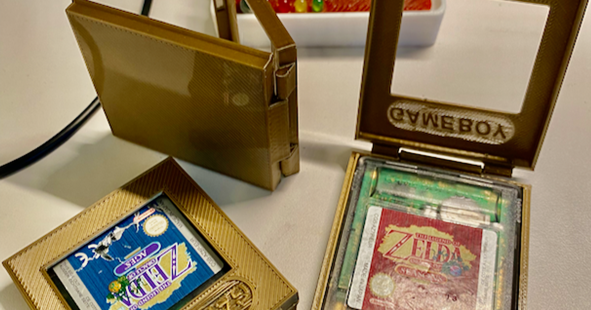 Game Boy cartridge case by zenprint Download free STL model