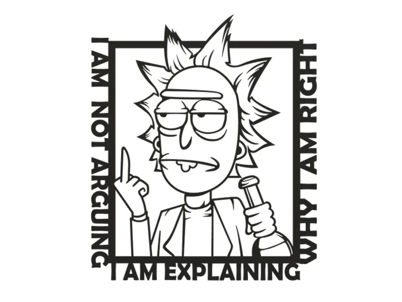 Rick and Morty's, impurely and simply constricted, script by