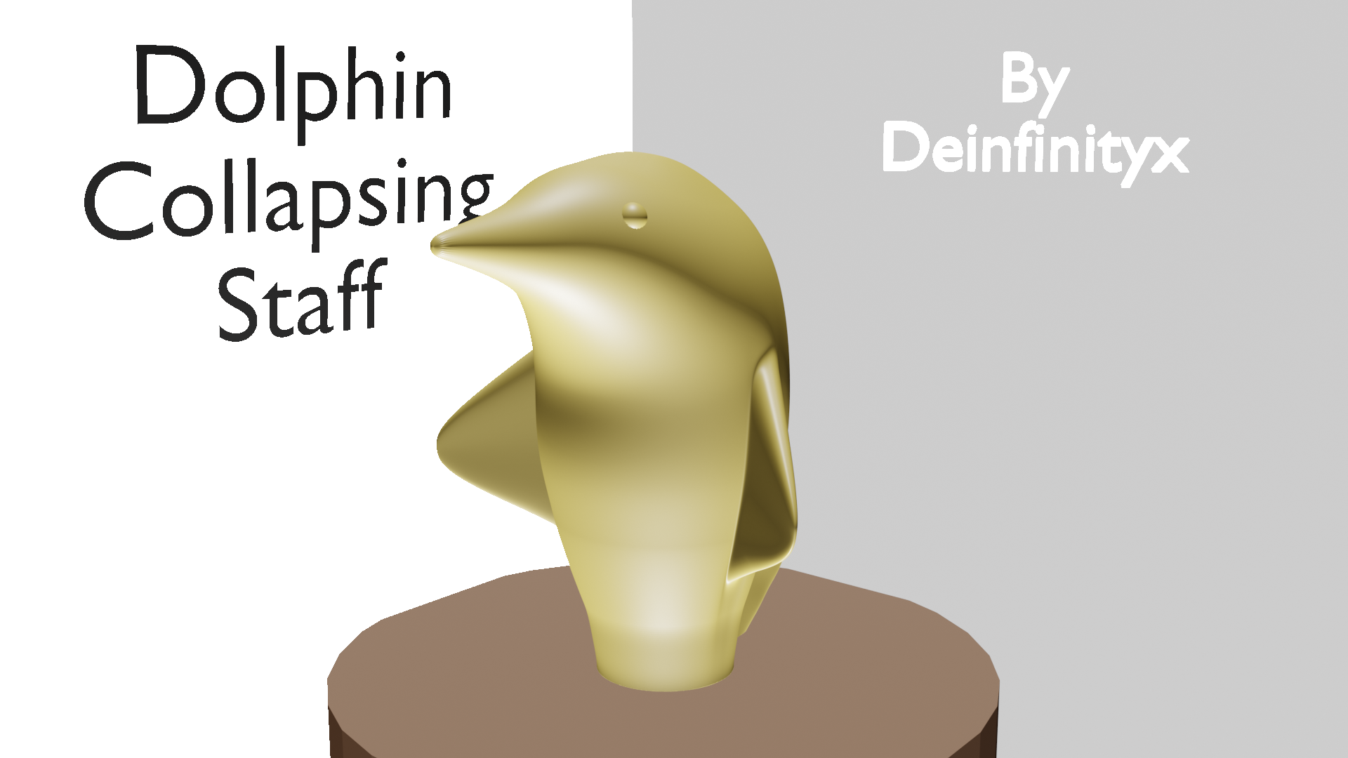 Dolphin Collapsing Staff