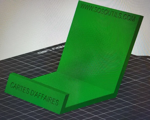 business card simple stand