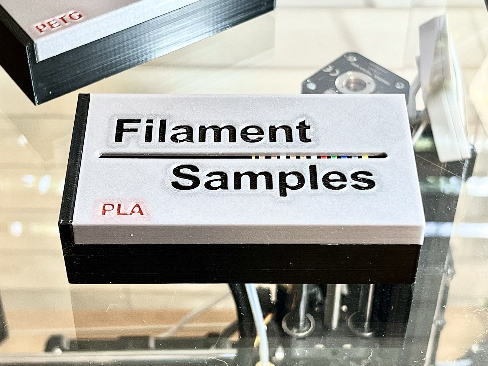 Multi-Color Filament Sample Box and Cards