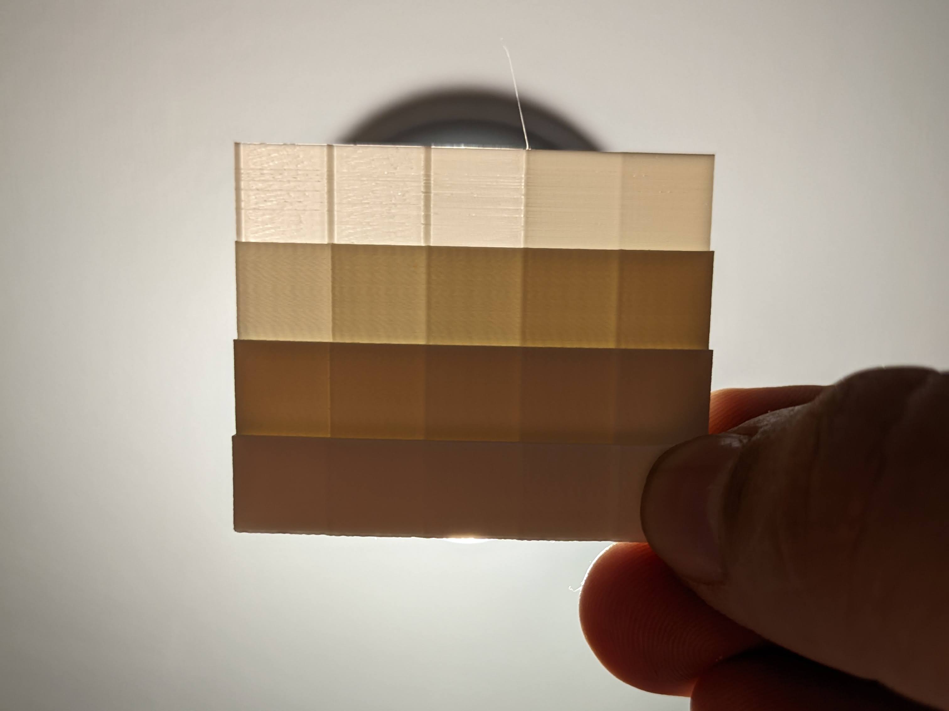 Lithophane Calibration Tower 0.35-6.8mm thickness