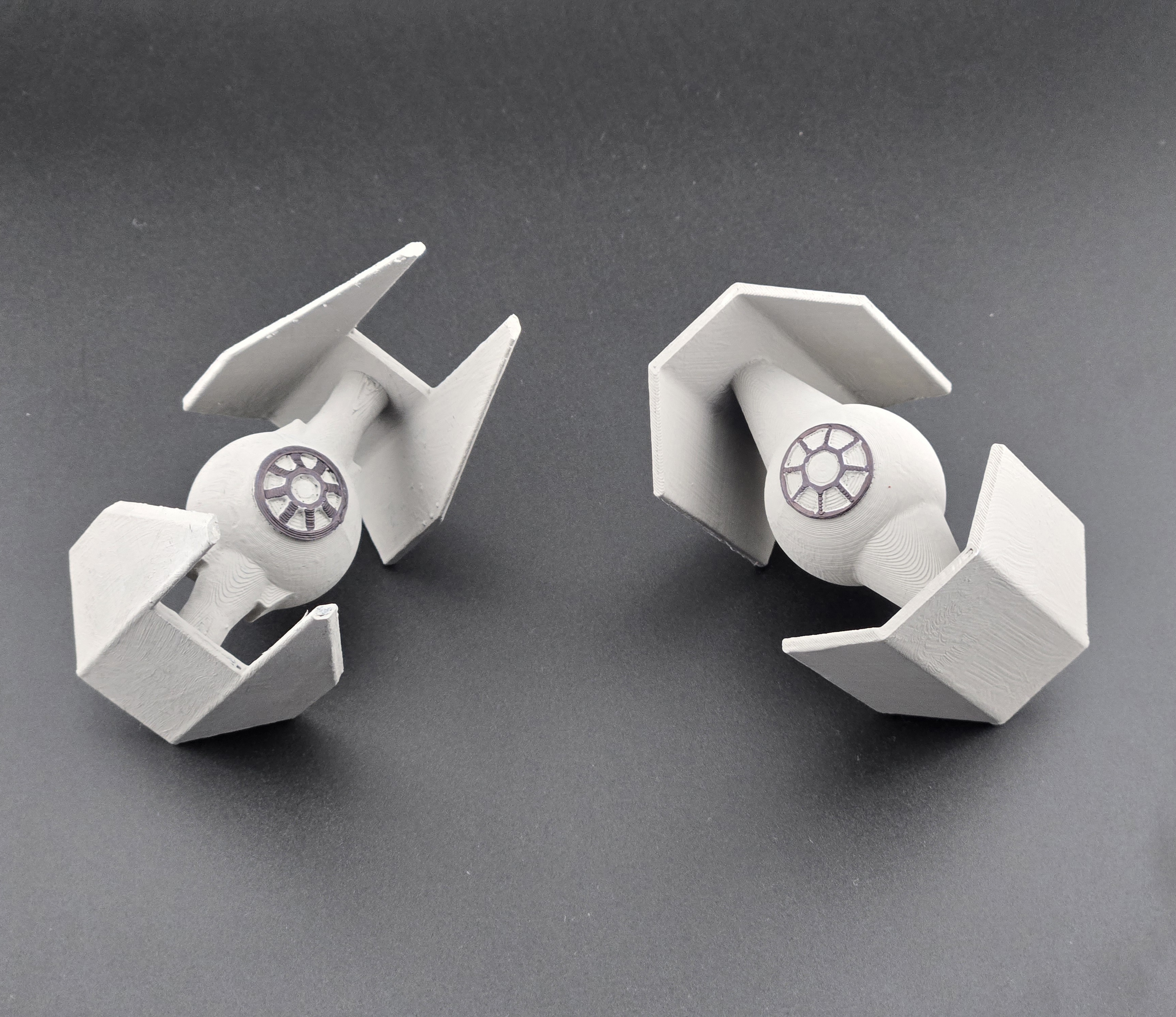 Simple Darth Vader Advanced Tie Fighter and Tie Interceptor Star Wars Toy Ship and Ornament